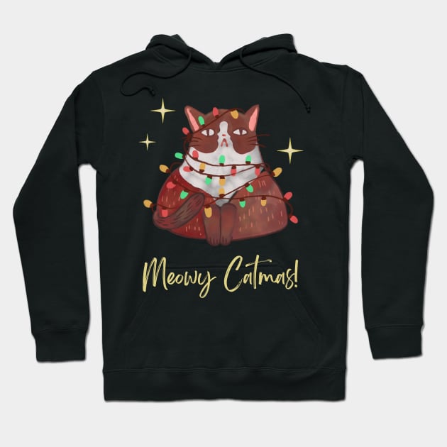 Meowy Catmas! Hoodie by hexchen09